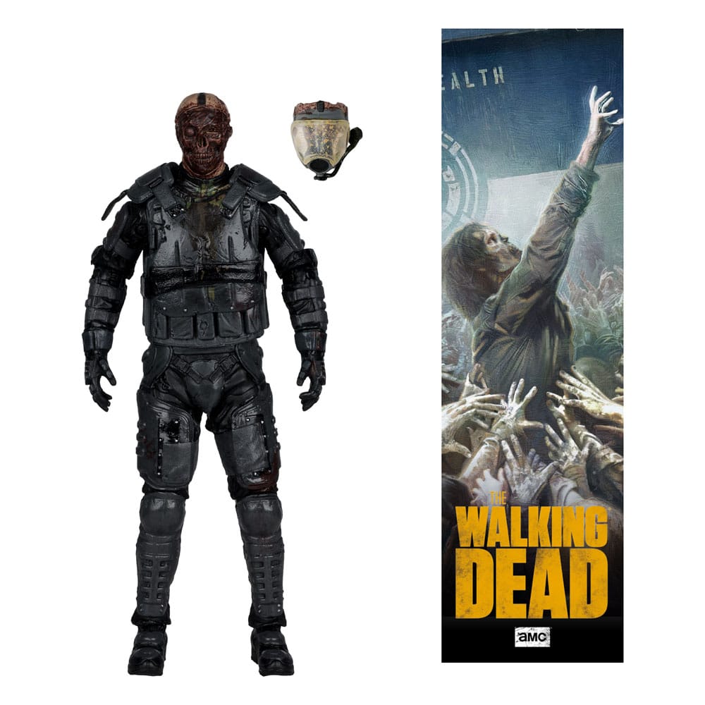 The Walking Dead  Action Figure Gas Mask Zombie (Season 4) 13 cm 0787926143515