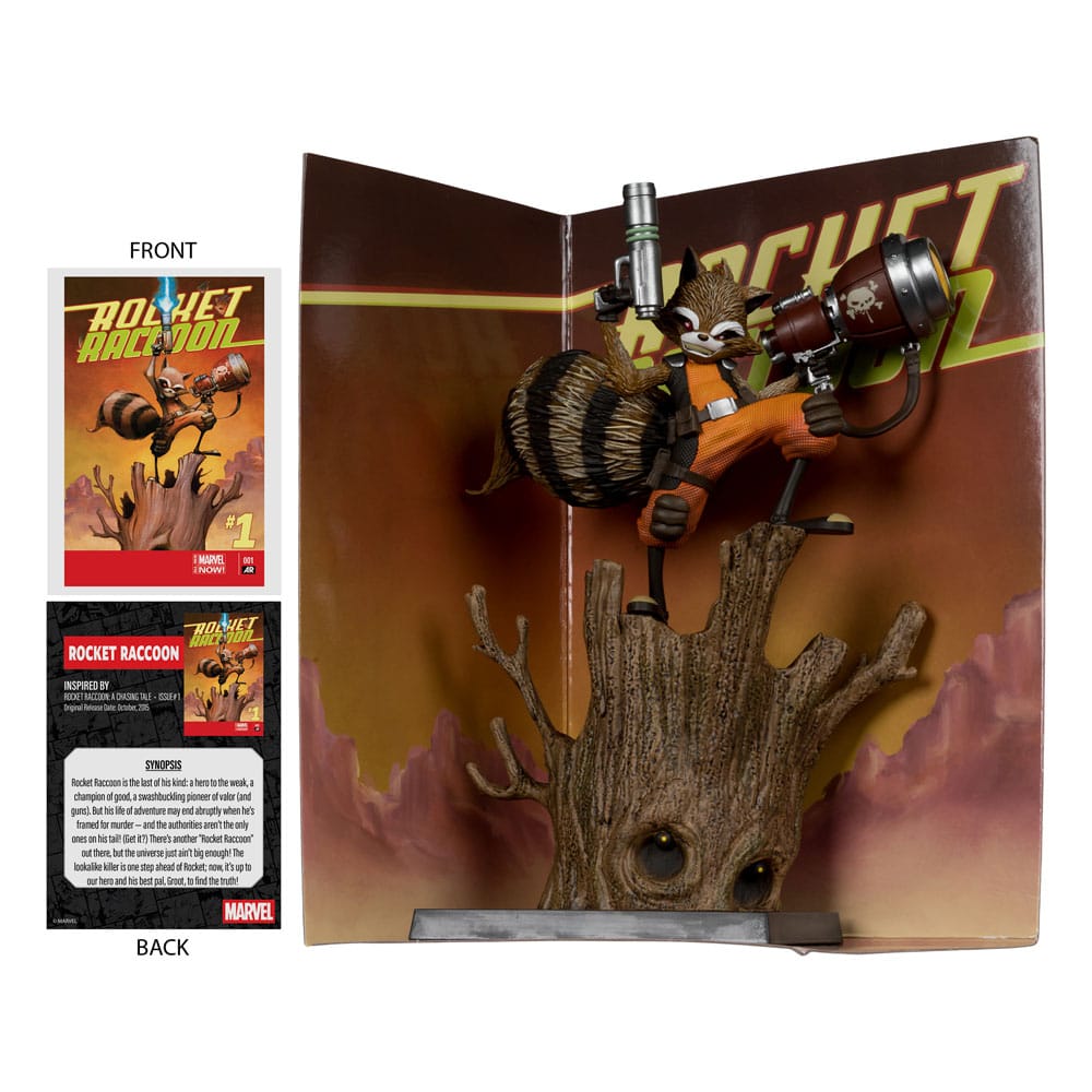Marvel Collection PVC Statue 1/6 Rocket Racoon (Rocket Racoon: A Chasing Tale #1) 18 cm 0787926148244