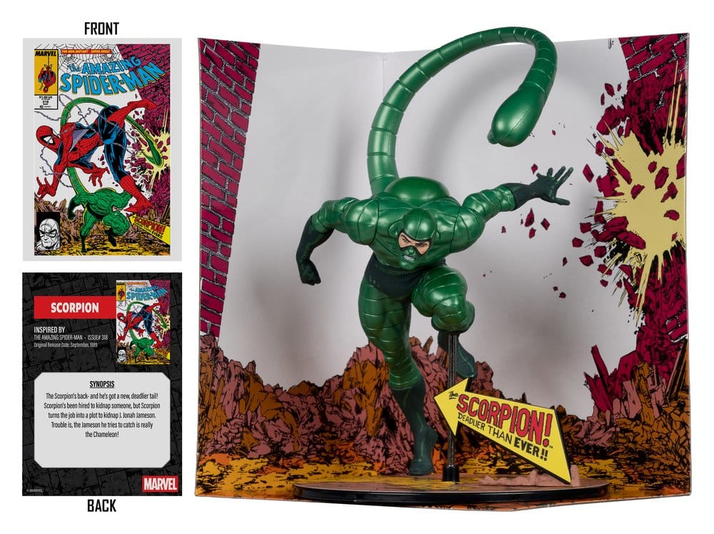 Marvel PVC Statue !/10 Scorpion (Metallic) (The Amazing Spider-Man #318) (Gold Label) 18 cm 0787926148688