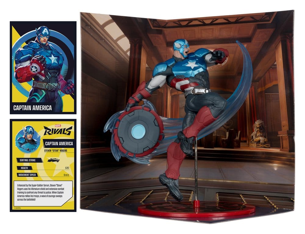 Marvel Rivals Collection 1/10 Action Figure Captain America 20 cm  0787926148787