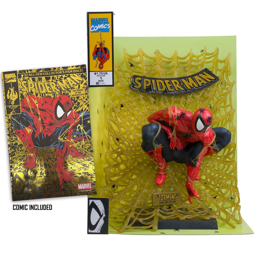 Marvel Collection PVC Statue 1/6 Spider-Man (Spider-Man # 1) (Gold Edition) (Gold Label) 15 cm 0787926149098