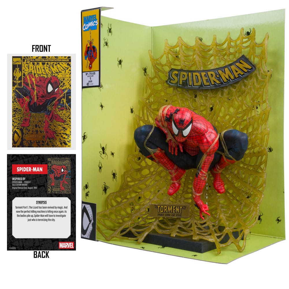 Marvel Collection PVC Statue 1/6 Spider-Man (Spider-Man # 1) (Gold Edition) (Gold Label) 15 cm 0787926149098