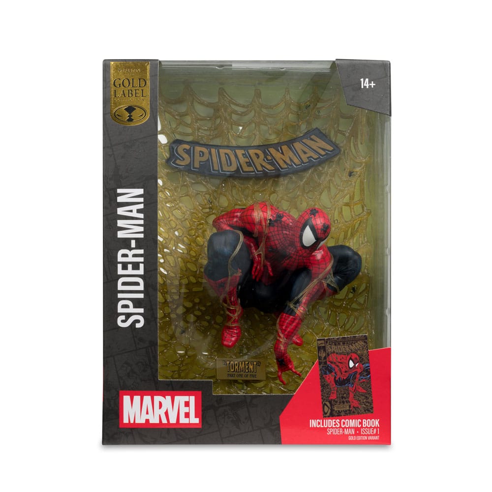 Marvel Collection PVC Statue 1/6 Spider-Man (Spider-Man # 1) (Gold Edition) (Gold Label) 15 cm 0787926149098