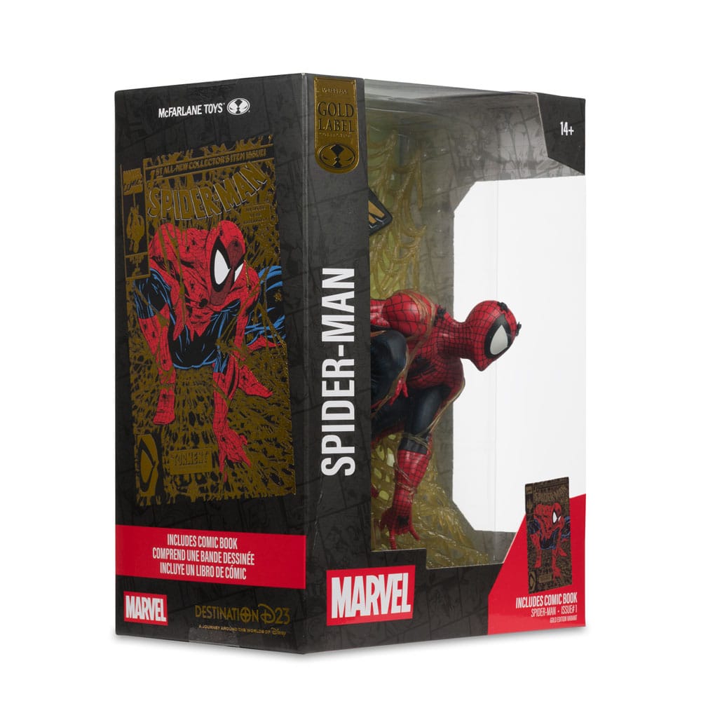 Marvel Collection PVC Statue 1/6 Spider-Man (Spider-Man # 1) (Gold Edition) (Gold Label) 15 cm 0787926149098
