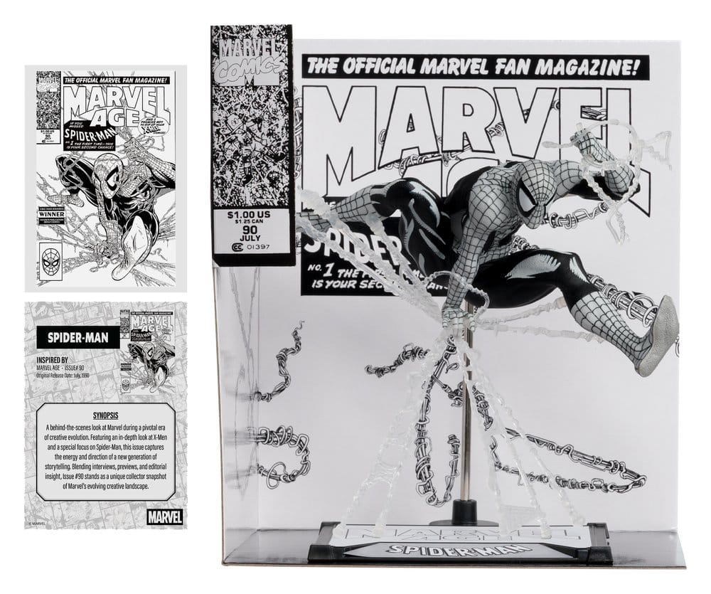 Marvel PVC Statue 1/10 Spider-Man (Marvel Age #90) (Line Art) 18 cm 0787926149265
