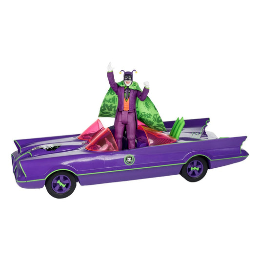 DC Retro Action Figure with vehicle Batman 66 Batmobil with Joker (Gold Label) 0787926150179