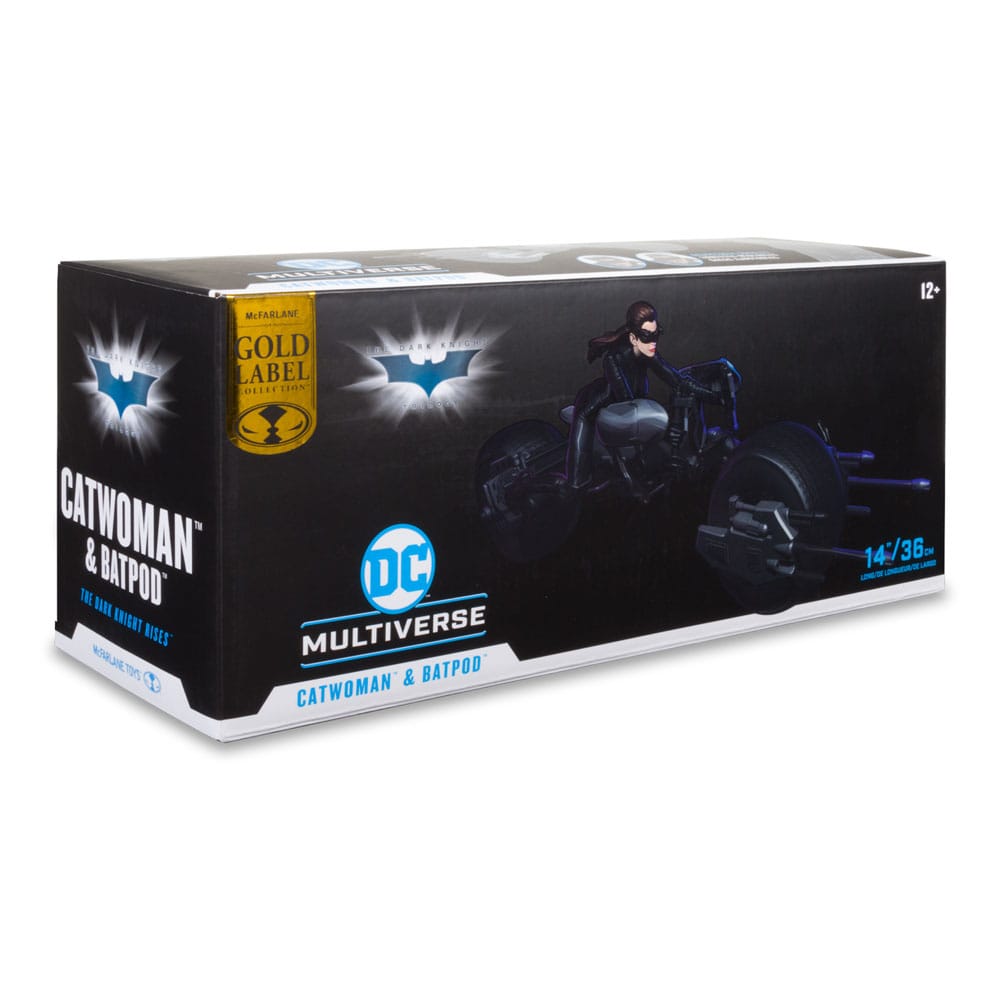 DC Multiverse Vehicle Batpod with Catwoman (T 0787926157345