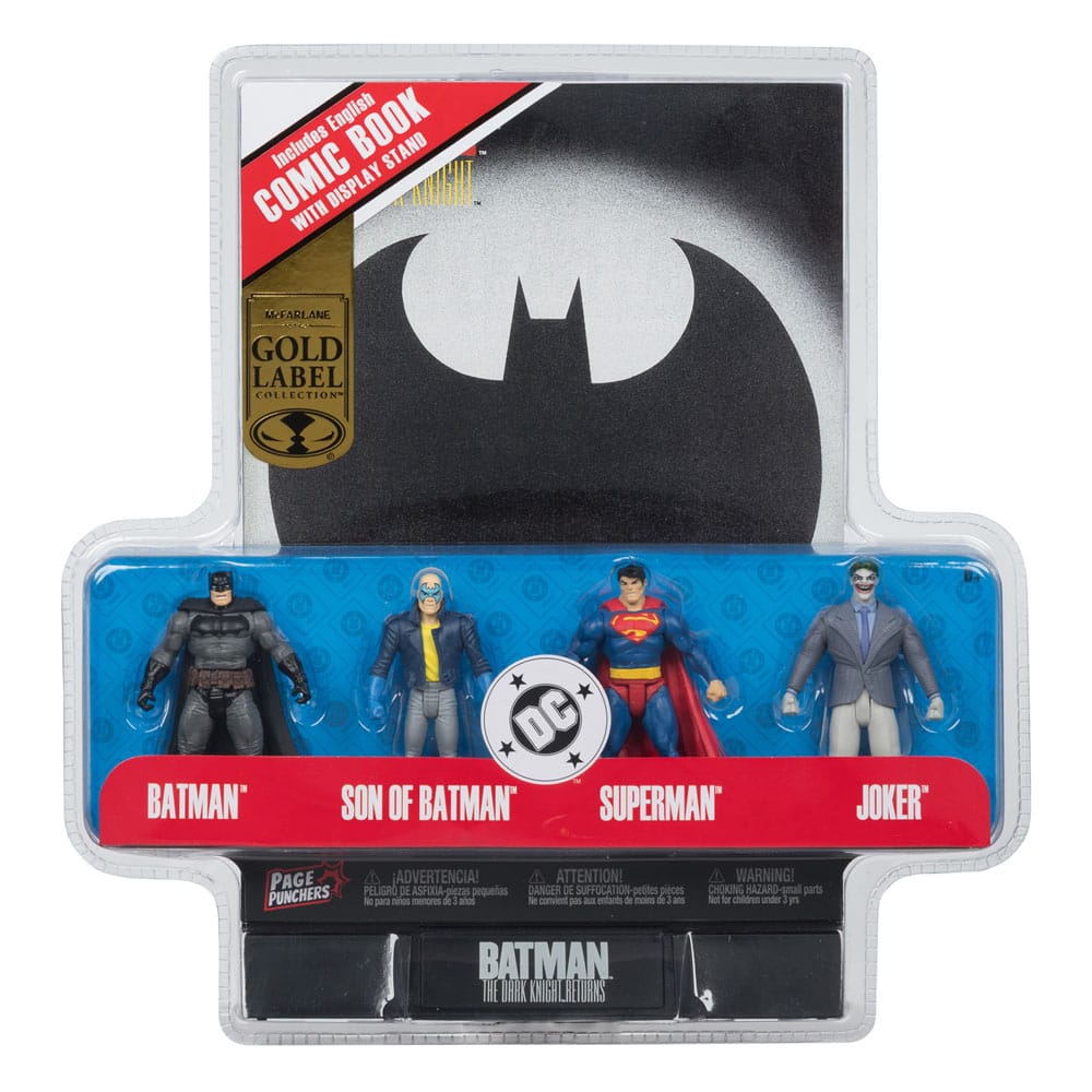 DC Direct Page Punchers Action Figure 4-Pack Batman & Son of Batman & Superman & Joker 7 cm 0787926159639