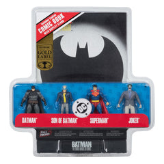 DC Direct Page Punchers Action Figure 4-Pack Batman & Son of Batman & Superman & Joker 7 cm 0787926159639