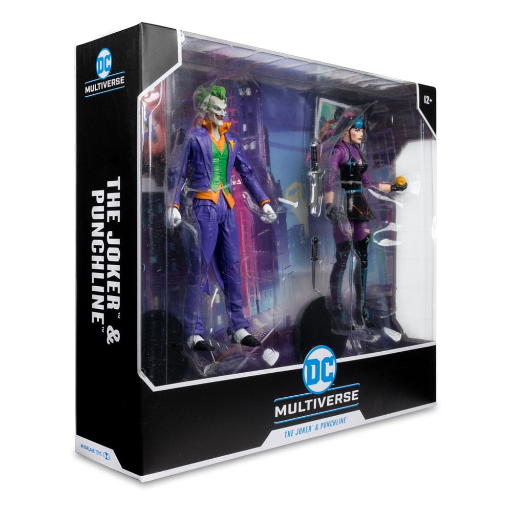 DC Multiverse Action Figures Pack of 2 The Joker & Punchline 18 cm 0787926159936