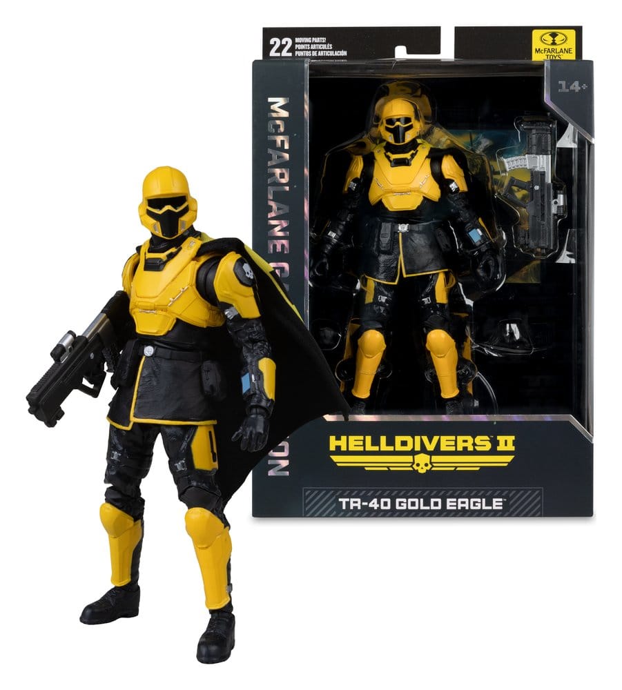 Helldivers II McFarlane Gaming Edition Action Figure T4-40 Gold Eagle 18 cm 0787926162318
