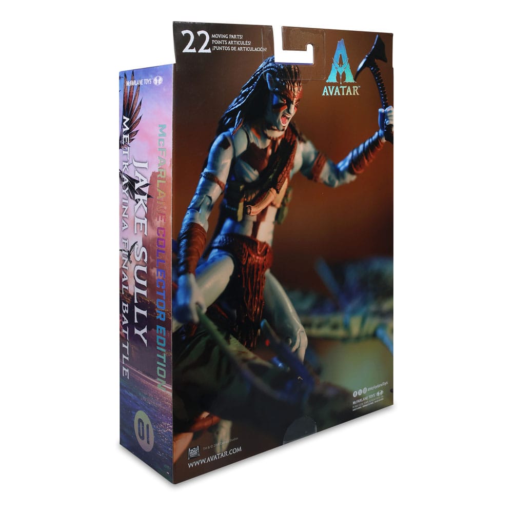 Avatar: Fire and Ash Action Figure Jake Sully (Metkayina Final Battle) 18 cm 0787926163117