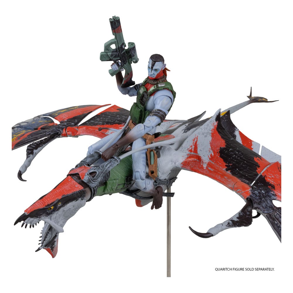 Avatar: Fire and Ash Action Figure Quaritch's new Banshee 0787926163285