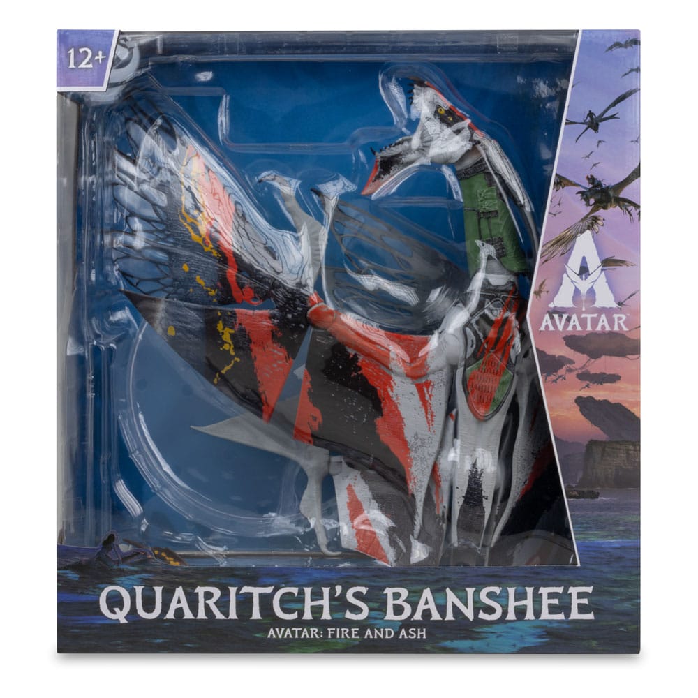 Avatar: Fire and Ash Action Figure Quaritch's new Banshee 0787926163285