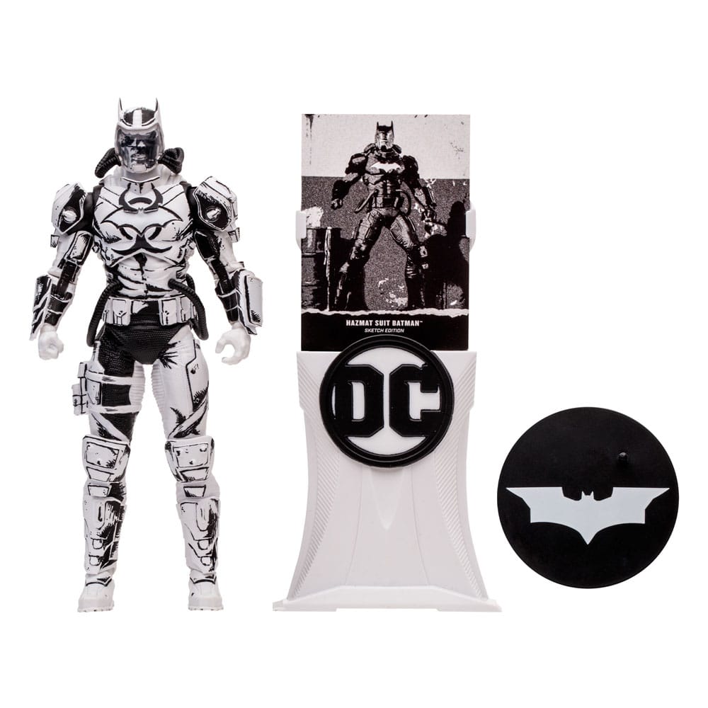 DC Multiverse figurine Batman Hazmat Suit Gold Label Light Up Batman Symbol  18 cm