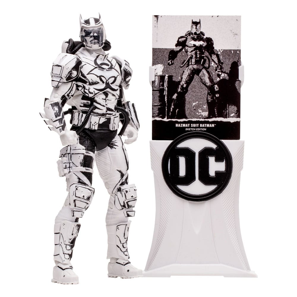 DC Multiverse figurine Batman Hazmat Suit Gold Label Light Up Batman Symbol  18 cm