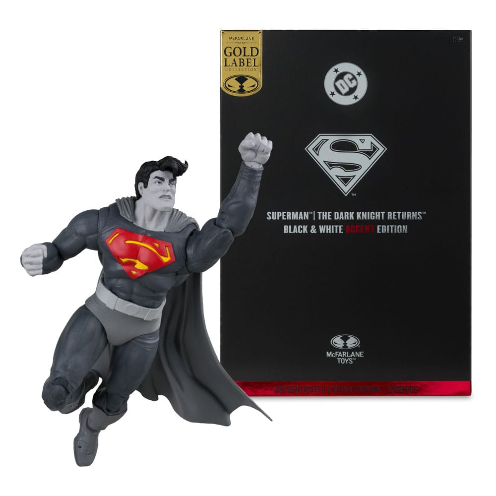 DC Multiverse Action Figure Superman (The Dark Knight Returns) (Black & White Accent Edition) (Gold Label) 18 cm 0787926172423