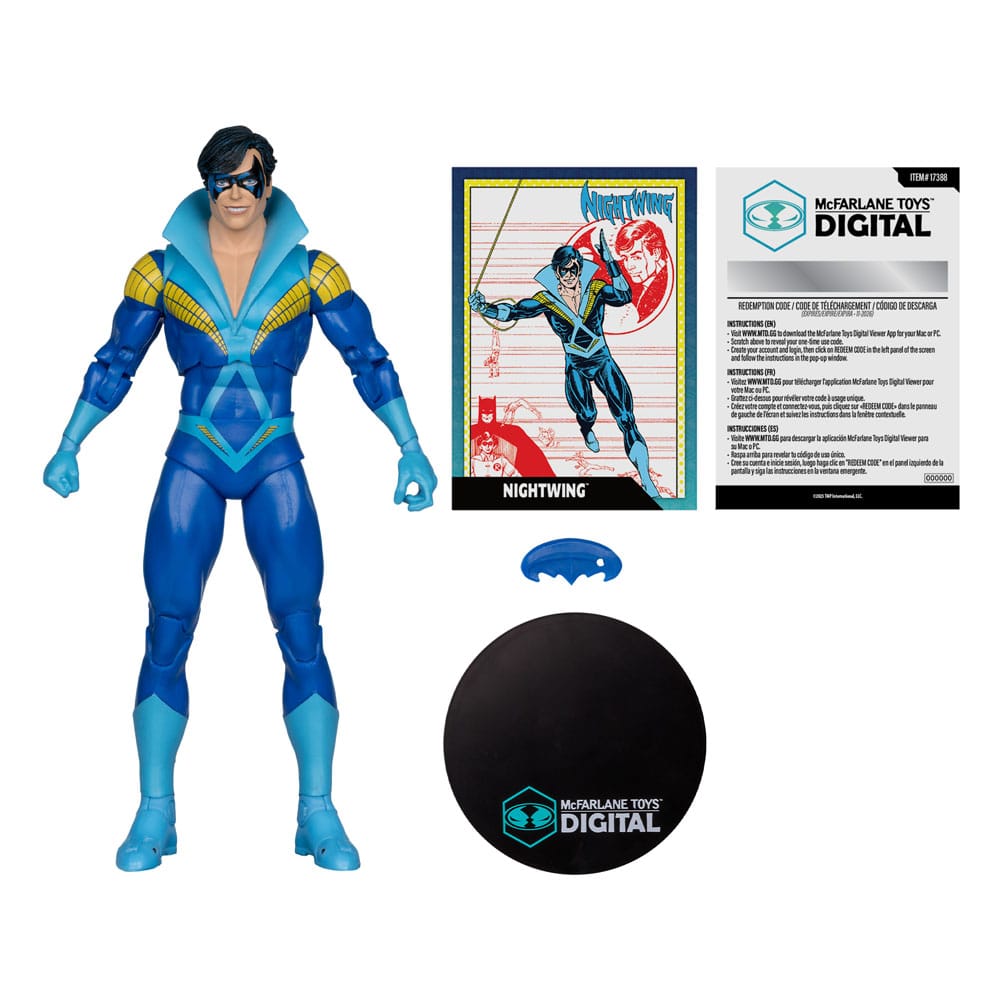 DC Direct McFarlane Toys Digital Action Figure Nightwing (Teen Titans) 18 cm 0787926173888
