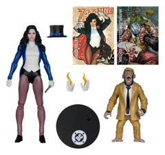 DC Multiverse McFarlane Action Figure Zatanna with Detective Chimp Collector Edition #53 18 cm 0787926174762