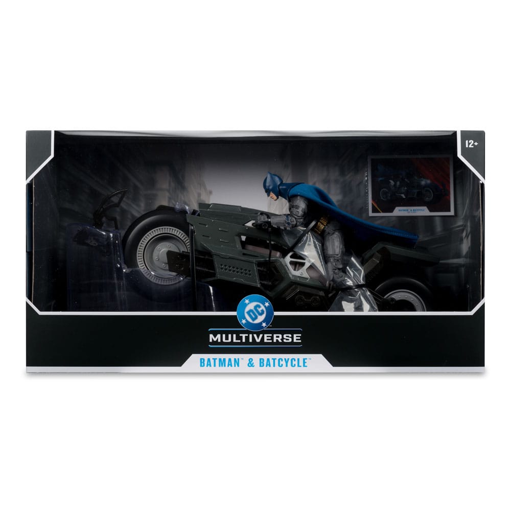 The Flash DC Multiverse Vehicle Batcycle with Batman   0787926174779