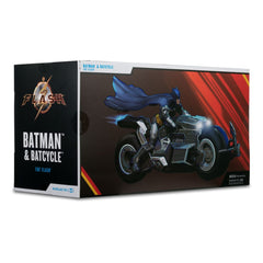The Flash DC Multiverse Vehicle Batcycle with Batman   0787926174779
