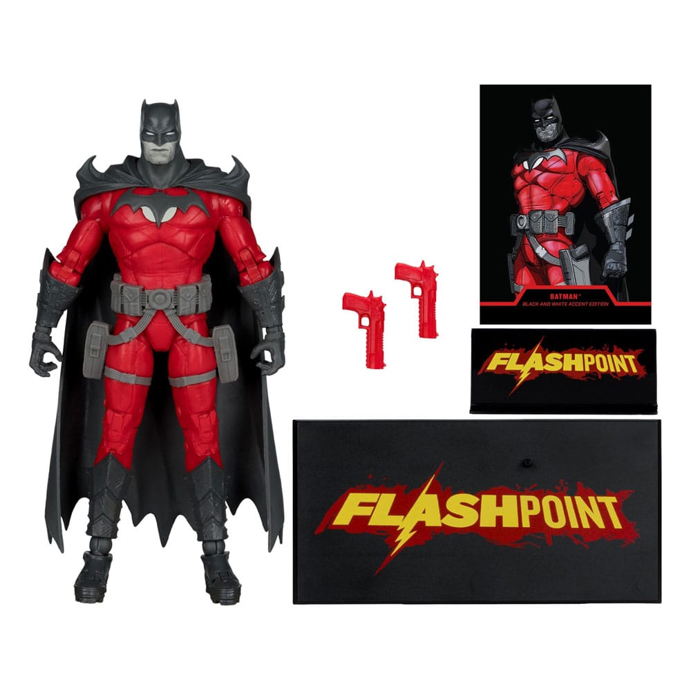 DC Multiverse Action Figure Batman (Flashpoint) (Black & White Accent Edition) (Gold Label) 18 cm 0787926176629