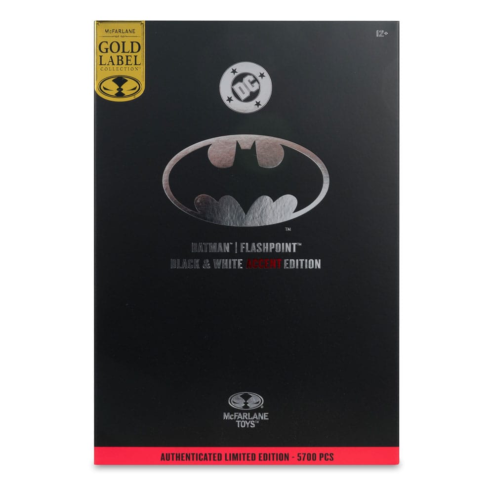 DC Multiverse Action Figure Batman (Flashpoint) (Black & White Accent Edition) (Gold Label) 18 cm 0787926176629