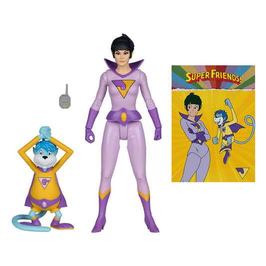 DC Retro Super Friends Action Figure Jayna & Gleek (Red Platinum Edition) 15 cm 0787926178265