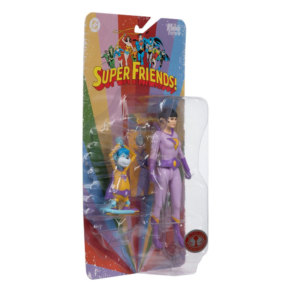 DC Retro Super Friends Action Figure Jayna & Gleek (Red Platinum Edition) 15 cm 0787926178265
