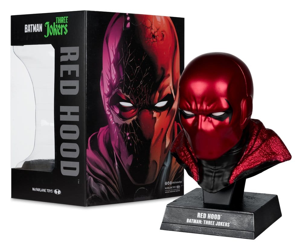 DC Direct Prop-Replik 1/3 Red Hood Cowl (Batman: Three Jokers) 18 cm&nbspBatman DC Direct Mini-Replica 1/3 Red Hood Mask (Batman: Three Jokers) 18 cmDC Direct réplique 1/3 Red Hood Cowl (Batman: Three Jokers) 18 cm&nbspDC Direct Réplica 1/3 Red Hood Cowl  0787926179422