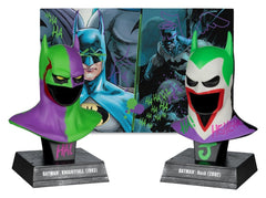 Batman DC Direct Mini Replica 1/3  2-pack Batman Cowls Hush & Knightfall (Jokerized) (Gold Label) 18 cm 0787926179491