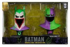Batman DC Direct Mini Replica 1/3  2-pack Batman Cowls Hush & Knightfall (Jokerized) (Gold Label) 18 cm 0787926179491