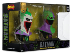 Batman DC Direct Mini Replica 1/3  2-pack Batman Cowls Hush & Knightfall (Jokerized) (Gold Label) 18 cm 0787926179491