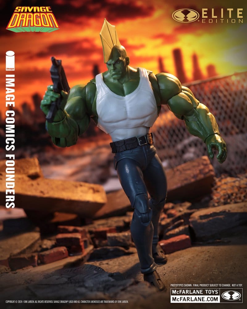 Savage Dragon Image Comics Founders Series McFarlane Elite Edition Action Figure Dragon 20 cm 0787926189599