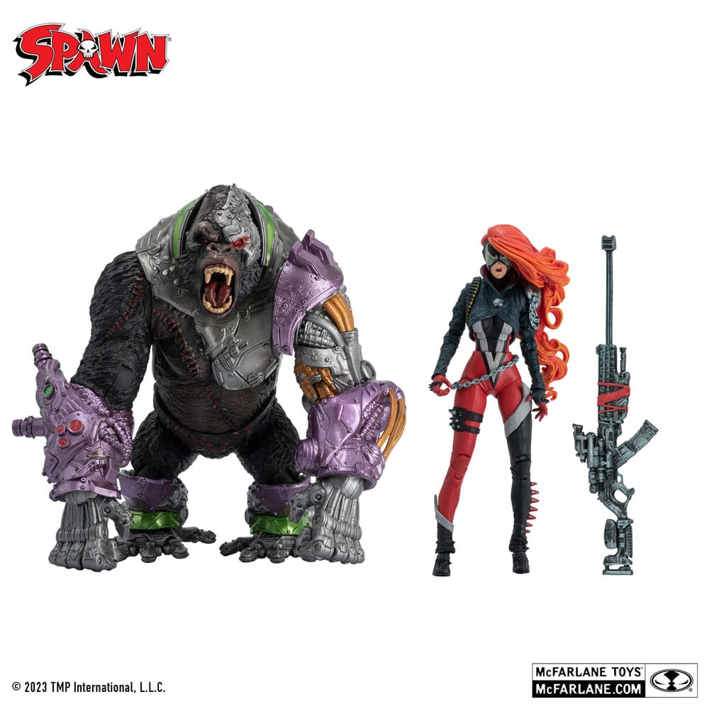 Spawn Action Figures Pack of 2 She Spawn & Cy 0787926902013