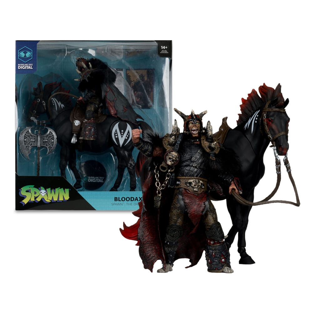 Spawn Action Figure 2-Pack Bloodaxe with Horse (Spawn: The Dark Ages) 18 cm 0787926902211