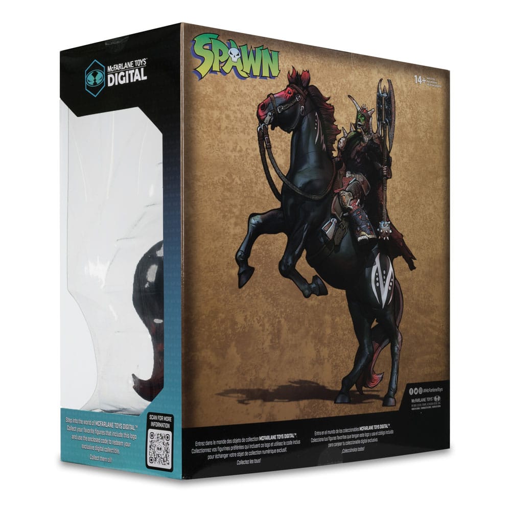 Spawn Action Figure 2-Pack Bloodaxe with Horse (Spawn: The Dark Ages) 18 cm 0787926902211