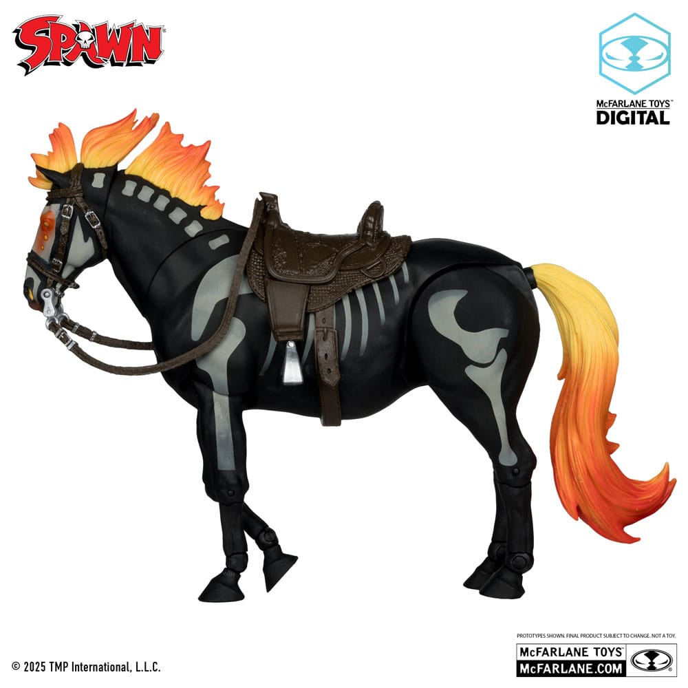 Spawn Action Figure Bloodaxe with Horse (Spawn: The Dark Ages) (McFarlane Toys 30th Anniversary) (Gold Label) 18 cm 0787926902389
