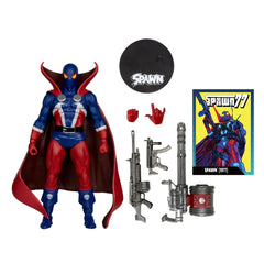 Spawn Page Punchers Action Figure Spawn 1977 Red and Blue (Chase) Red Platinum Edition 18 cm  0787926904215