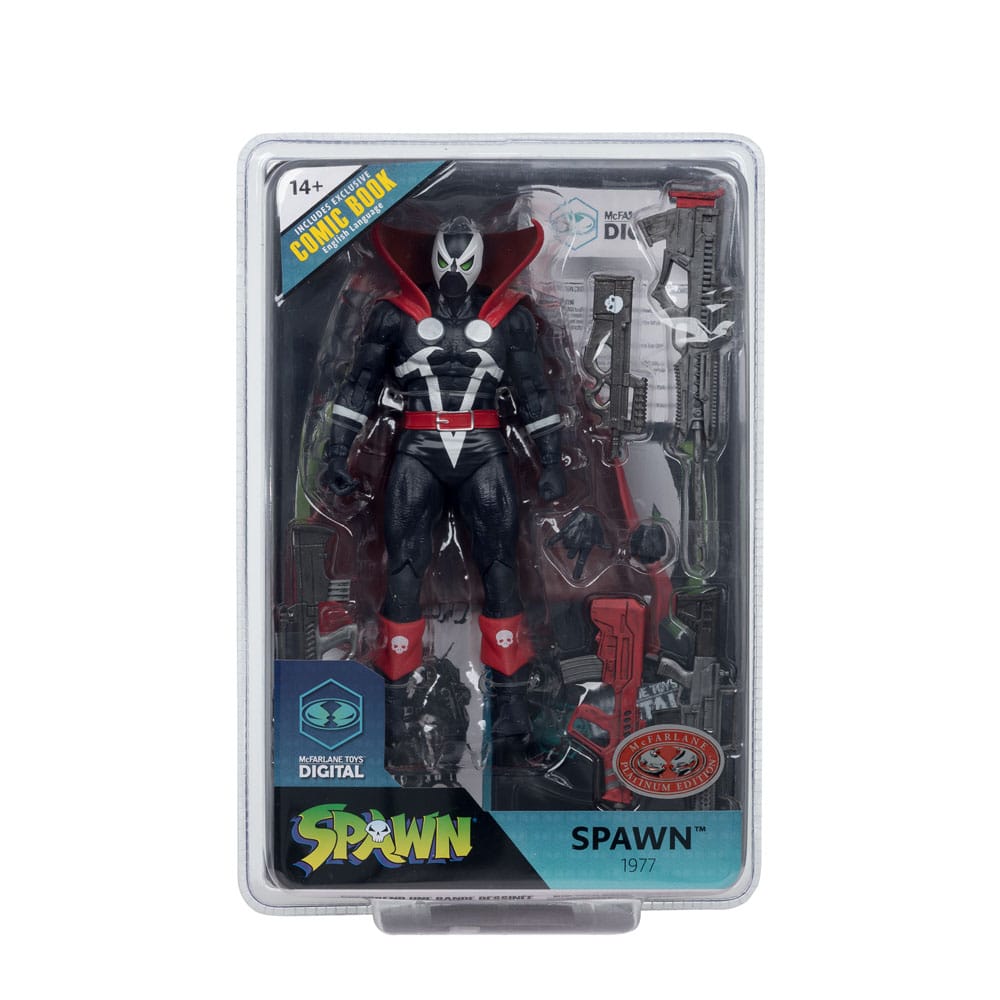Spawn Page Punchers Action Figure Spawn 1977 Red and Black (Chase) Red Platinum Edition 18 cm  0787926904222