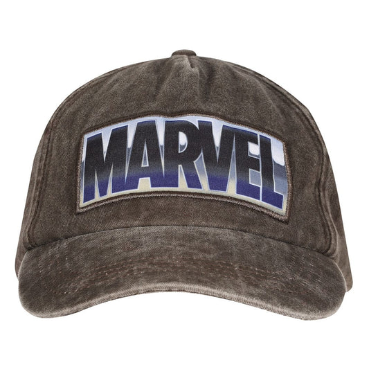 Marvel Curved Bill Cap Vintage Wash Logo 5056599770034
