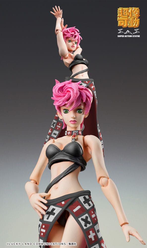 JoJo's Bizarre Adventure Part 5 Super Action Action Figure Chozokado Trish Una Black Ver. 15 cm 4570188463998