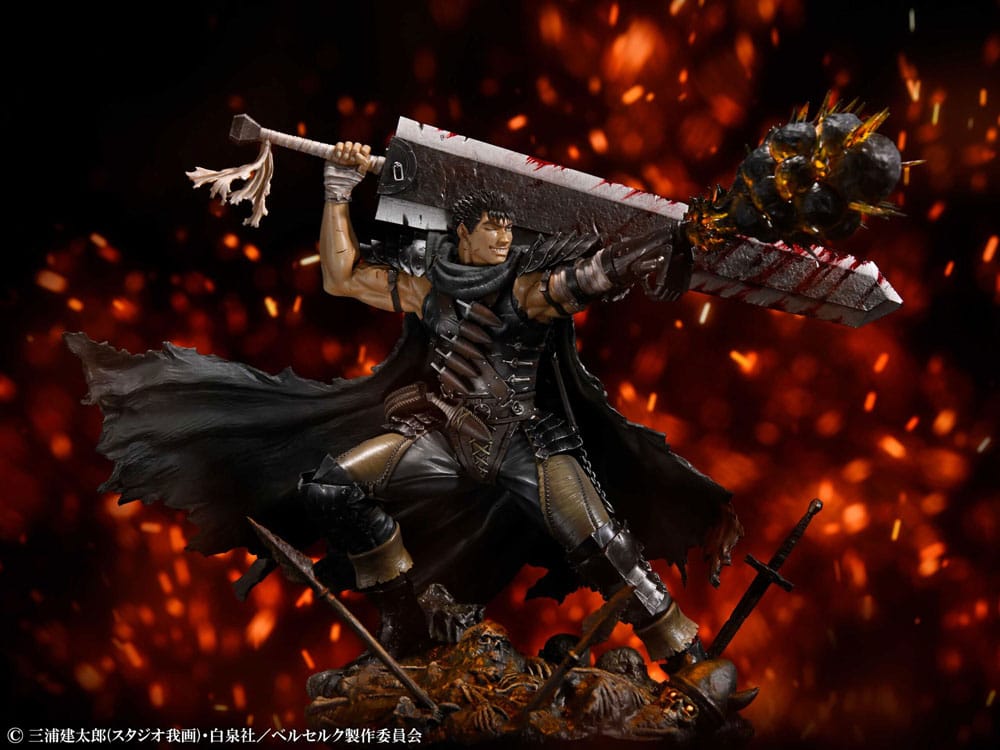 Berserk PVC Statue 1/7 Guts Black Swordsman Ver. 26 cm 4582777524454
