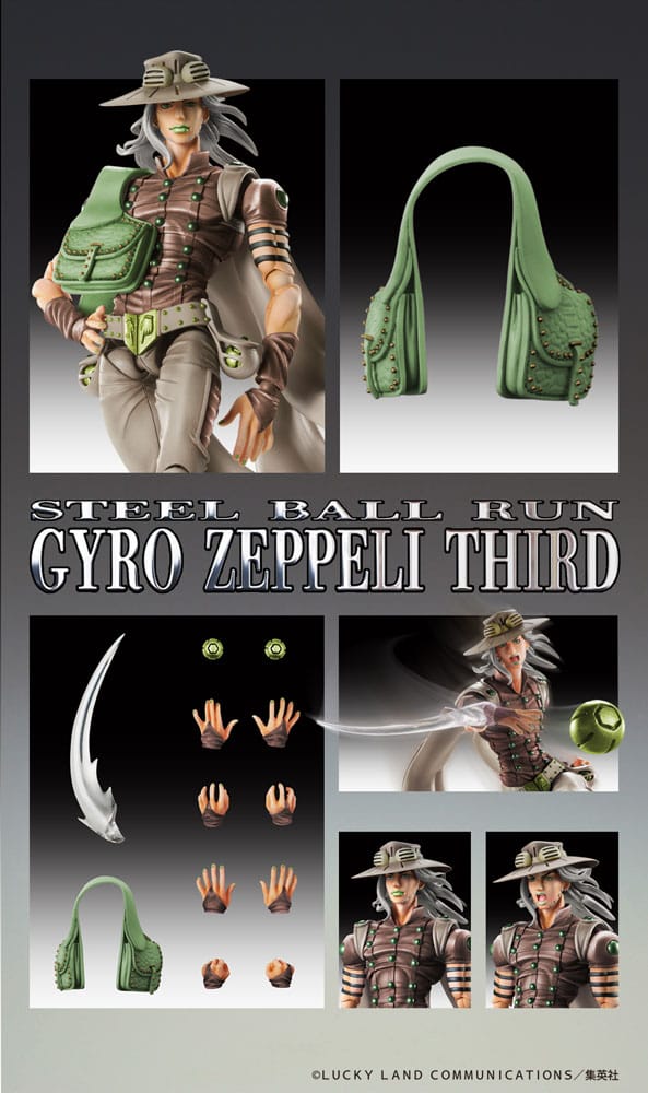 JoJo's Bizarre Adventure Part7 Steel Ball Run Super Action Action Figure Chozokado Johnny Joestar Second 15 cm 4573613731594