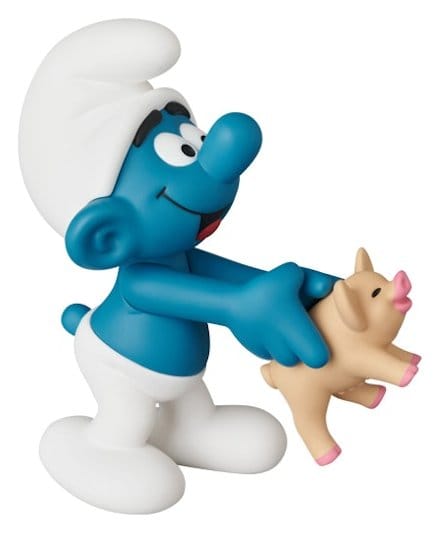 The Smurfs UDF Mini Figure Smurf with Pig 8 cm 4530956159102