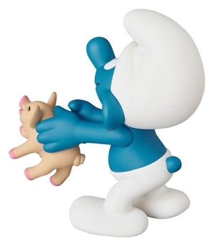 The Smurfs UDF Mini Figure Smurf with Pig 8 cm 4530956159102