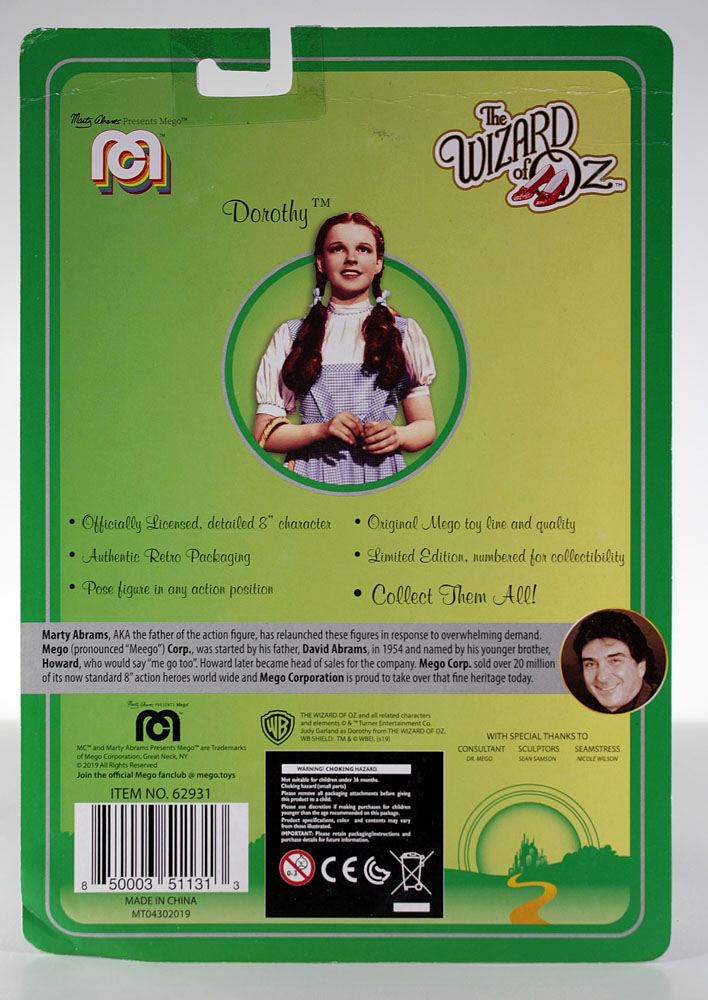 The Wizard of Oz Action Figure Dorothy 20 cm 0850003511313