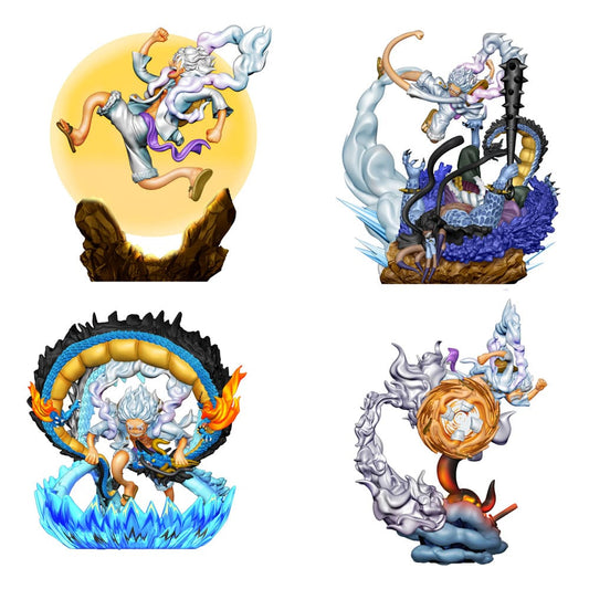 One Piece Petitrama PVC Mini Statue Logbox Re Birth Gear Fifth Special Set 9 cm 4975430518103
