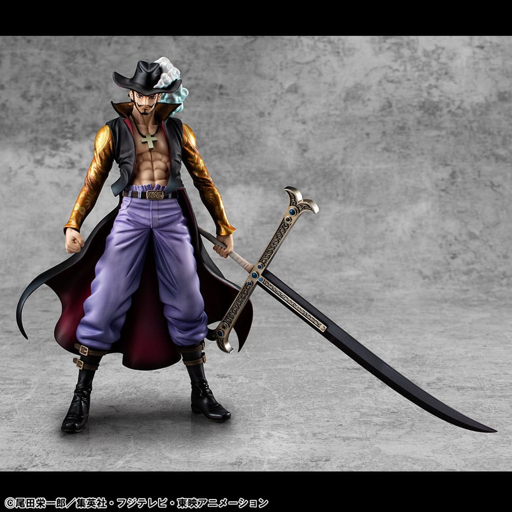 One Piece P.O.P SA-MAXIMUM PVC Statue Hawk Eye Dracule Mihawk Ver. R 29 cm 4535123716652