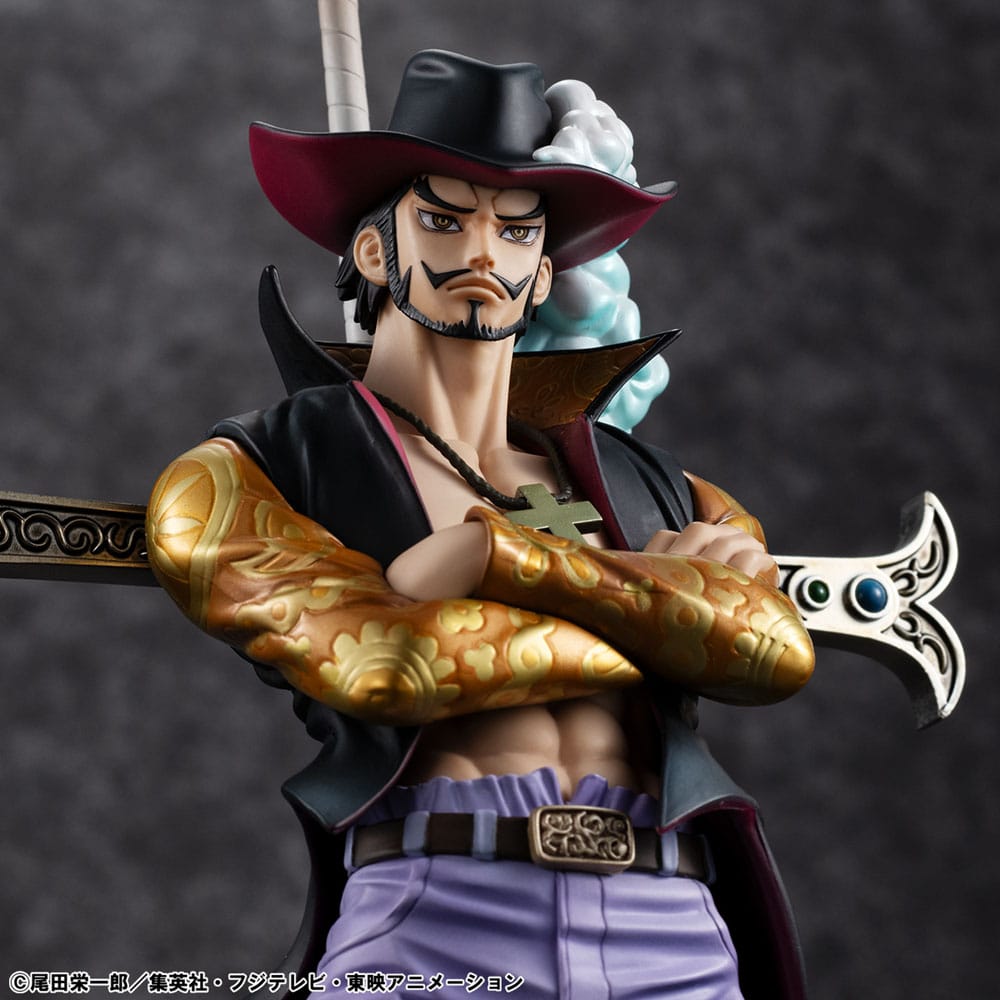 One Piece P.O.P SA-MAXIMUM PVC Statue Hawk Eye Dracule Mihawk Ver. R 29 cm 4535123716652
